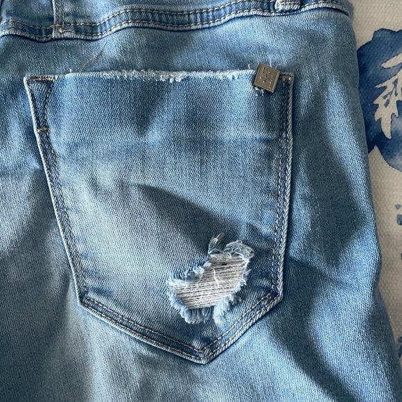 Bebe Distressed Blue Jeans Shorts Size 25 - Picture 6 of 8